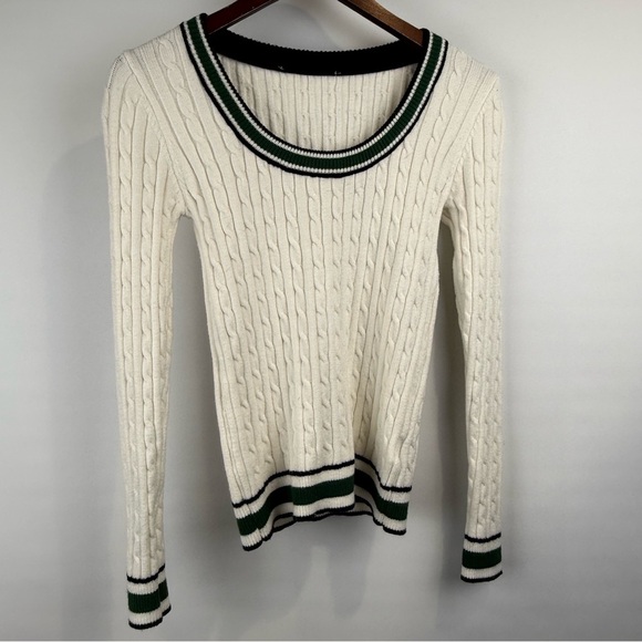 Cable Knit Varsity Sweater – Women’s Small (Republic Clothing Corp) - Picture 1 of 7